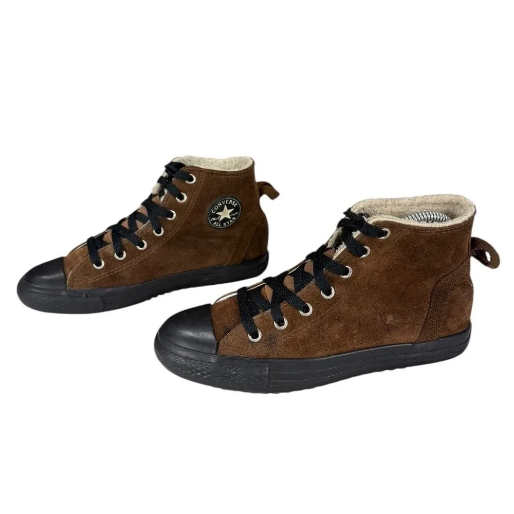 Converse‎ Chuck Taylor High Top Brown Suede Sneakers High Top Youth Size 4
